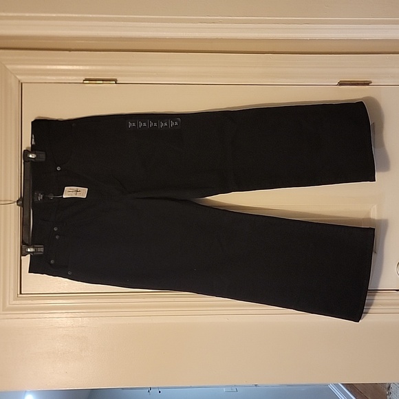 J.Crew factory black Wide-leg cropped All Day stretch Jean size 31 NWT - Picture 4 of 8